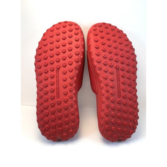 Under Armour‎ UA Slides Collegiate Athletic University of Wisconsin Red W Shoes - Picture 10 of 11
